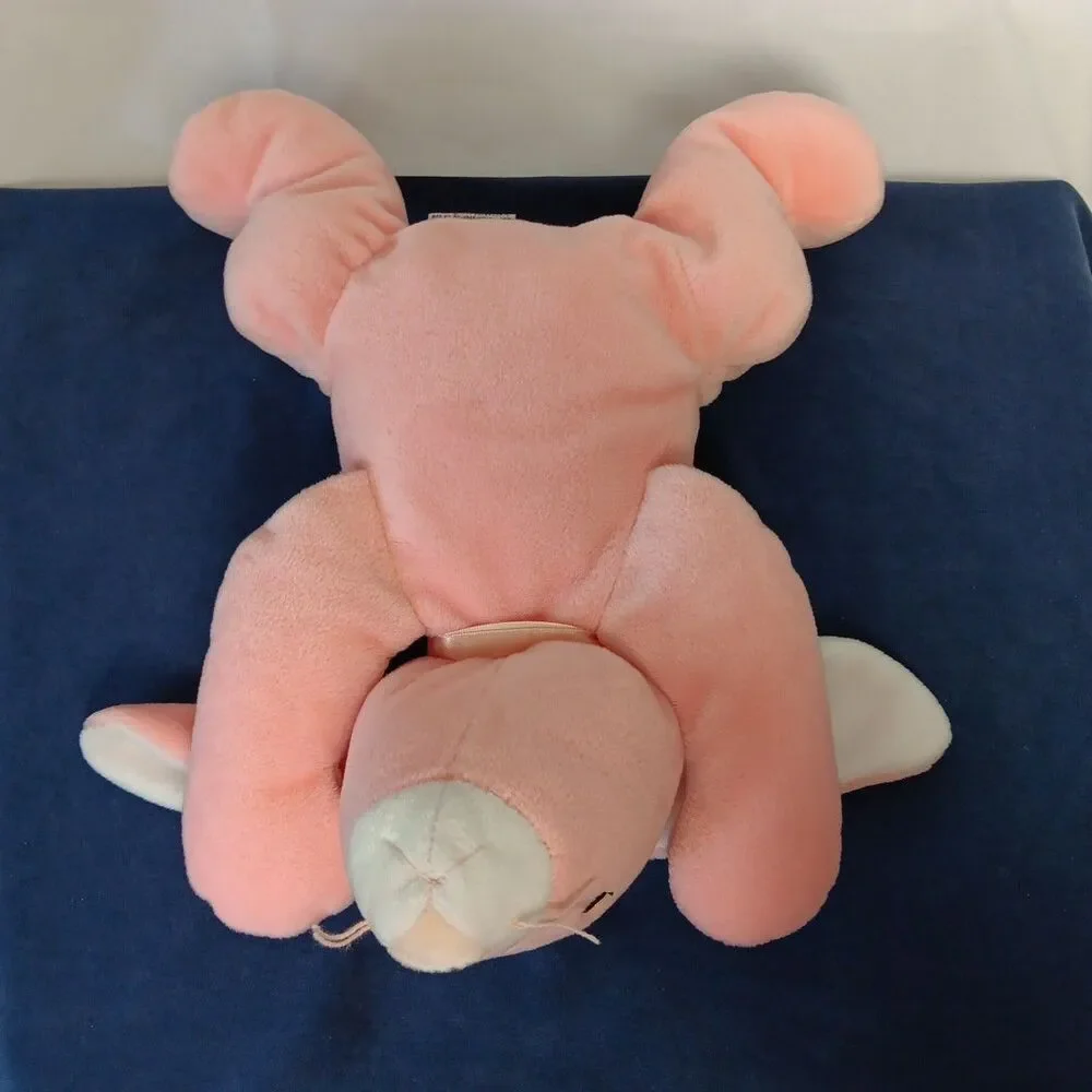 Ty Pillow Pals Plush Pastel Green Beaver Purple Hippo Pink Rabbit Orange Tiger